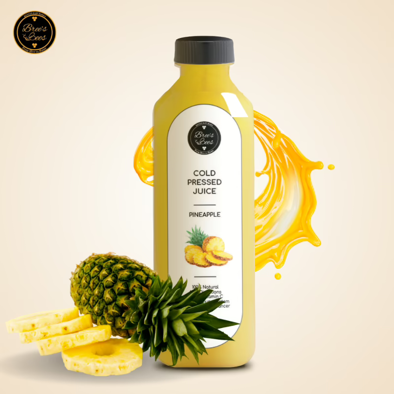 Cold Pressed Pineapple Juice 1Litre